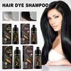 EELHOE Black Hair Dye Shampoo 3 In 1 Growth Clean Hair Darkening Deep Nourishing Black Hair Dye Shampoo Natural Organic Herbal
