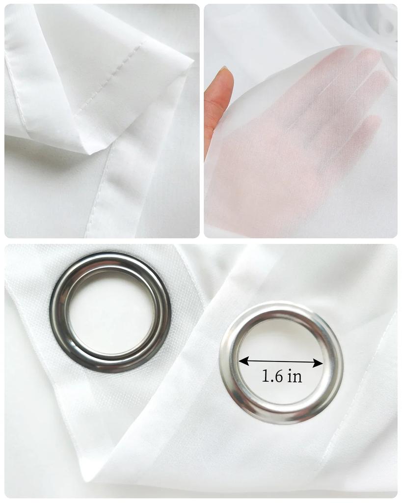 Bamboo Carp Chinese Ink Painting Tulle Curtains For Living Room Bedroom Kitchen Decoration Chiffon Sheer Voile Window Curtains