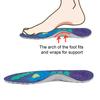 1 Pair Orthopedic Acupressure Insoles Pain Relief Lightweight Reflexology Massage Insoles Comfortable Foot Support