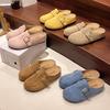 Retro Thick-soled Bag Head Half Slippers Women's Outer Wear 2025 Spring and Autumn New Lazy One-pedal Soft-soled Versatile Boken Shoes