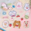 Embroidery Label Cute Cartoon Patch Sticker Clothing Accessories DIY Embroidery Sticker Self-adhesive Cloth Sticker