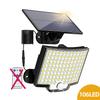 Solar Light Outdoor 106 LED Super Bright Motion Sensor Solar Strong Power LED Garden Wall Lamp IP65 Waterproof 4 Working Modes