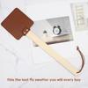 Premium Handmade Fly Swatter Reliable Leather Fly Swatter With Durable Beech Wood Handle for Dormitory Home