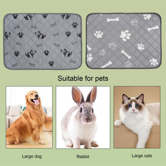 Washable Pet Pee Pads Reusable Absorbent Dog Training Pad Leakproof Non-Slip Wee Wee Mat for Puppy Playpen Crate Whelping Box Potty Training