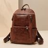 PU Backpack Women's Large Capacity Multi-Pocket Backpack