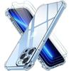 Phone Case - PROSHOP - for iPhone 13 Pro - Transparent - Shockproof - 2 Tempered Glass