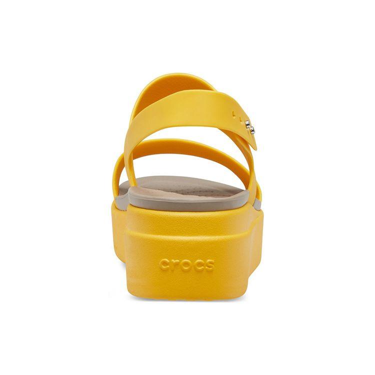 Crocs Brooklyn Platform Sandals Women Sandals Yellow 206453-70U