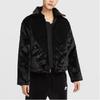 Nike FW24 Solid Color Loose Fit Zip-Up Long Sleeve Jacket Women Jackets Black FV8020-010