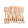 YISHUI ??20-Piece Set of Bamboo Clothespins, Natural Wood Clothespins, Durable Hanging Clips for Laundry Arts, Crafts, Photo Paper, and Scrapbooking (