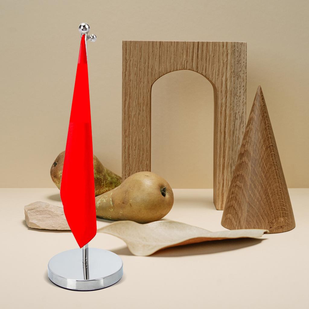 Telescopic Flag Stand Holder American Wear-resistant Base Desktop Accessory Office Rod Decorate