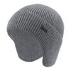 Winter Hat Warm, Thick Knitted Wool Hat Outdoor Cycling Ear-Warming Beanie Non-Fleece-Lined Hooded Beanie
