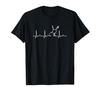 Heartbeat Violin Viola String Instrument Music Lover String Instrument Lover Violin Classical Music Hobby Electrocardiogram T-Shirt
