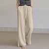 Spring and Summer New Cotton Hemp Loose Elastic Waist Women's Wide Leg Pants