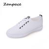 2024 Casual Platform Shoes Womes Summer Breathable White Sneakers Flats Ladies Shoes Lace-Up Platform Womens Shoes Large Size 41