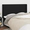 VidaXL Headboard with Ears Black 183x16x118-128 Cm Fabric3119834