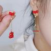 Ankola Red Festive Earrings for Women - 2025 Trendy Retro Style, Perfect for Chinese New Year Celebrations.