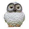 Solar Owl Garden Statue Solar Powered LED Night Lights Resin Animal Decor for Yard Patio Weatherproof Outdoor Ornament