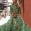 New Floral Print Long Dress Women Dresses Sexy Casual Beach Dress