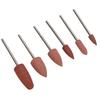 6pcs Nail Drill Bit Nail Art Drill Manicure Grinding Head Nail Polishing Bits Accessory