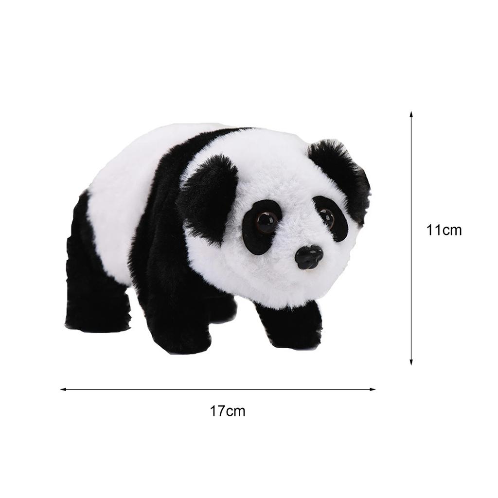 Cute Panda Pet Walking Singing Toy Plush Stuffed with Battery Control Birthday Gift for Boys Girls Electronic Plush Toys