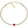 Bracelet - AMEN - Ti Amo - Gold-plated Silver - Zircon - 16+3 Cm