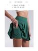 Lulu Sports Quick-Dry High Waist Skirt: Aerobic & Yoga Skort with Built-In Pockets, Anti-Exposure Pleats for Tennis & Fitness.