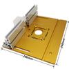 Set of 3 Router Table Insert Plate Aluminum Alloy Wood Milling Flip Board Trimming Machine