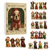 Dog Advent Calendar 2025 24 Days Christmas Countdown Calendar with Acrylic Animal Pendant 24 Dog Breeds Surprise Gift for Dog Lovers