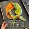 100% Silk Square Scarf for Women Real Mulberry Silk Hijab Scarves Fashion Luxury Lady Headband Wrap Kerchief Bandana Hairband