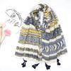 2024 Spring And Autumn Winter New Cotton And Hemp Long Thin Scarf Travel Versatile Sunscreen Warm Shawl For Women