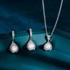 Japanese-Korean Style Pearl Earrings and Necklace Set: Elegant Shell Imitation Jewelry