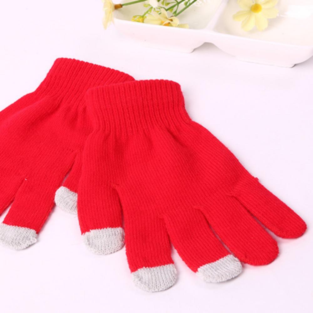 Touch Screen Gloves Smartphone Touch Screen Gloves Women's Knitted Winter Wool Warm Men's Gloves