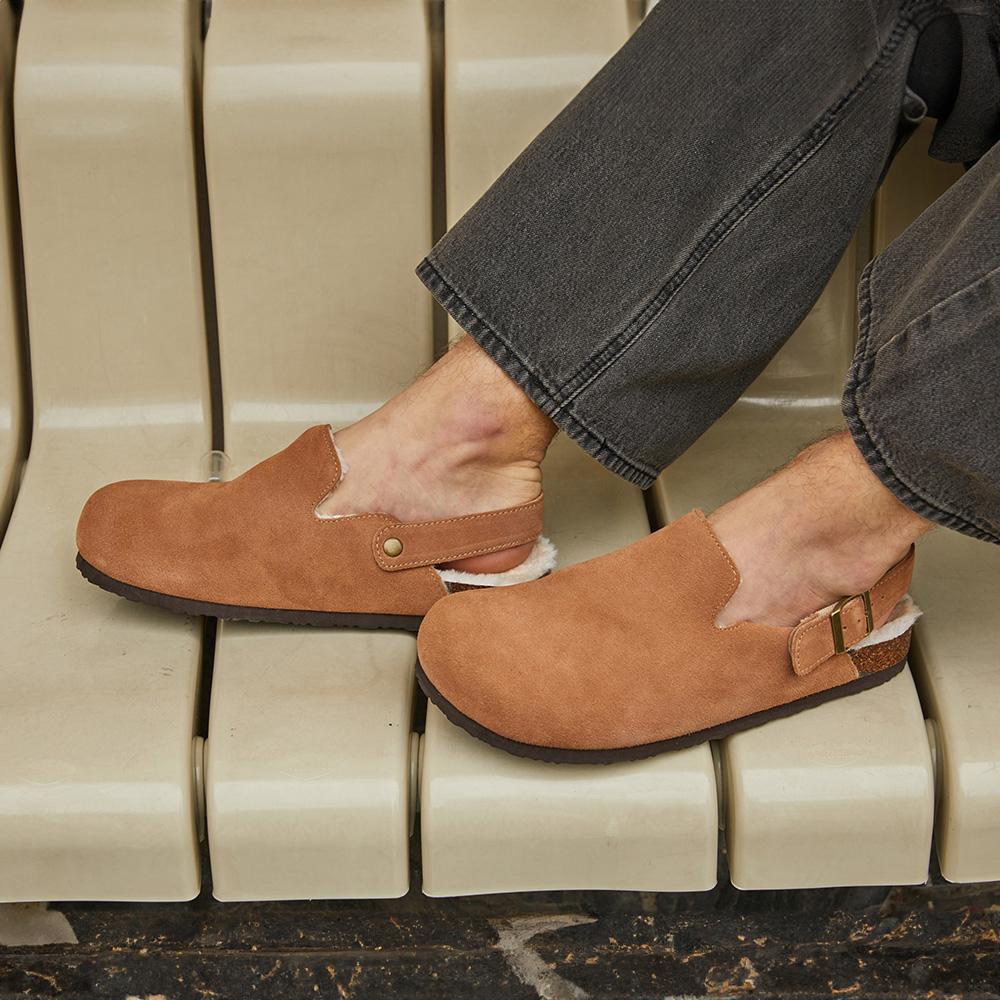 [CHUBASCO] CHUBASCO CANTO FUR BACK STRAP MULE FCC2403 TAN, FCC2403, 7000030984, Popular Korean Shoes