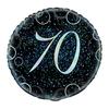 Unique Party Foil Glitter 70th Foil Balloon