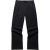 Comfortable Casual Simple Loose High Waist Straight Leg Knitted Sports Pants Women Bottoms Basic-Black 962517306-3
