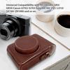 Digital Camera Protective Case PU Leather Camera Storage Bag with Removable Shoulder Strap