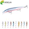 1PCS 14cm 18g Pesca Minnow Fishing Lures Deep Sea Bass Lure Artificial Wobbler Fish Crankbait Swim Bait Diving 3D Eyes