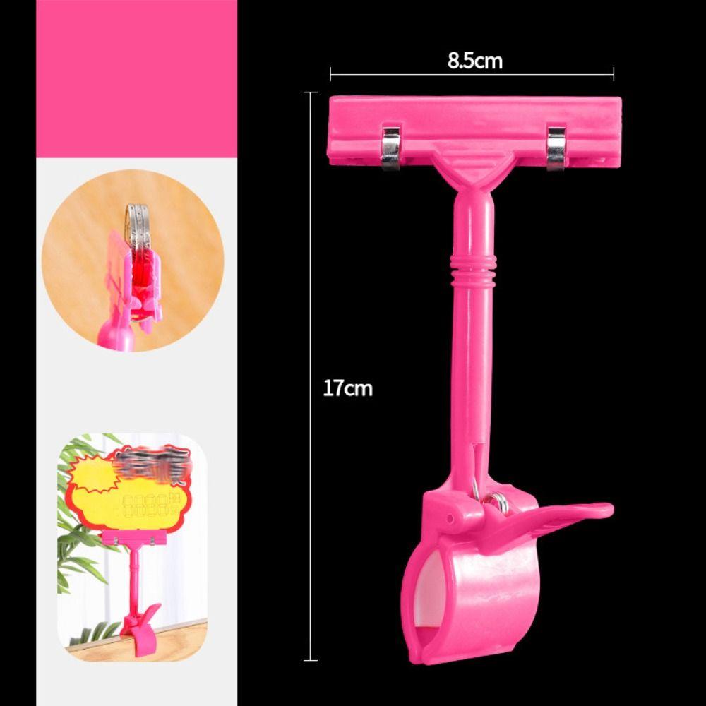 Adjustable Price Tag Clip Holder Colorful Advertising Display Support Supermarket