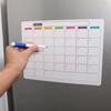 Monthly and Weekly Erasable Fridge Magnets Soft Magnetic Calendar Stickers Monthly Planner Home