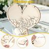 Wedding Guest Book Personalized Wooden Hearts Rustic Wedding Decorations