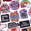 Jackets Diy Cartoon Patch Letter Embroidery Patch Iron On Patches For Clothing Thermoadhesive Patches On Clothes Sew Stickers 