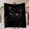 Cute Pet Cute Cat Blanket Fun Kitten Soft Flannel Blanket Modern Suitable for Home Air Conditioner Blanket