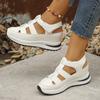 Women'S Fashion Sandals Solid Color Platform Heel Casual Sports Shoes