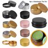 Metal Box for Cream Balm Cosmetic Container Aluminum Tin Jar Refillable Bottles Tea Cans