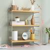 Desktop Bookshelf Organizer Multi-Layer Storage Rack Wooden Flower Shelf Kitchen Organizer Save Space Bedroom Makeup Stand Rack