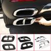 2Pcs ABS Car Exhaust Muffler Tail Throat PipeTrim Cover Frame For Mercedes Benz GLE 350 GLE 450 GLC GLS W167 X253