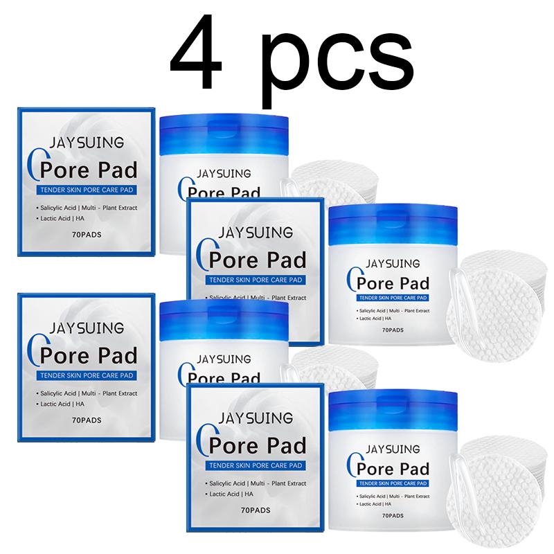 Salicylic Acid Pore Cleansing Cotton Pads, Containing Lactic Acid and Salicylic Acid, Specially Designed for Exfoliation and Pore Care (70 Pieces)