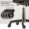 Heavy-Duty Office Chair Wheels Quiet Chair Casters Smooth Rolling Floor Protection Swivel PU Casters for Coworking Spaces