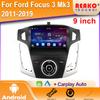 Apple Android 4G GPS Car Radio For Ford Focus 3 Mk3 2011-2019 Multimedia Wireless Carplay 2 Din Navigation Screen Stereo