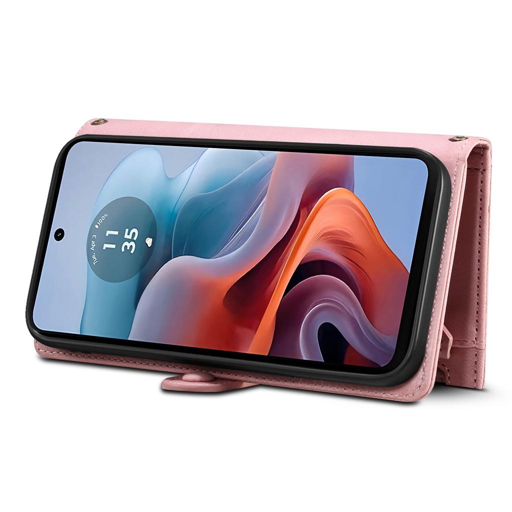 ESEBLE Star Series For Motorola Edge 50 Neo 5G/Moto S50 5G/Thinkphone 25 5G Case Zipper Wallet Leather Stand Phone Cover